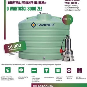 Zbiornik Agro Tank Basic (22000l) + Pompa Zanurzeniowa