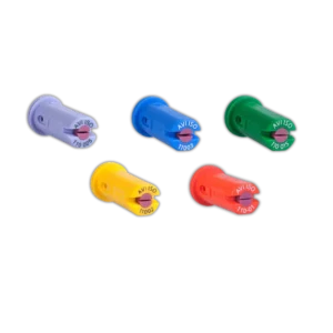 AVI 110 – rozpylacz eżektorowy płaskostrumieniowy (pomarańczowy, zielony, żółty, fioletowy, niebieski)